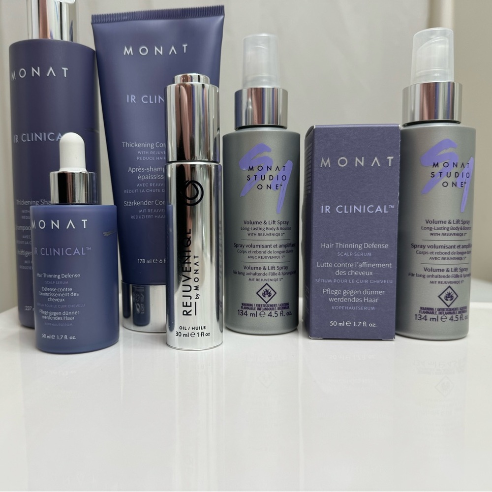 Monat IR Clinical serum x2+shampoo+conditioner, Rejuveniqe Oil, Volume & Lift x2